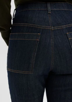 bonprix bonprix Vaqueros bootcut, high waist, cintura cómoda Azul oscuro denim Hot