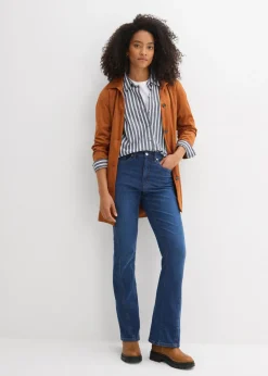 bonprix bonprix Vaqueros bootcut, high waist azul oscuro denim usado Discount