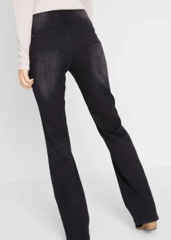 bonprix bonprix Vaqueros bootcut, mid waist, moldeadores denim negro Discount