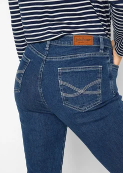 bonprix bonprix Vaqueros bootcut, mid waist, de algodón orgánico Azul Outlet
