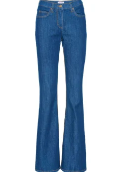 bonprix bonprix Vaqueros bootcut mid waist, elásticos Azul Hot