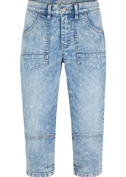 bonprix bonprix Vaqueros capri elásticos Azul claro Best