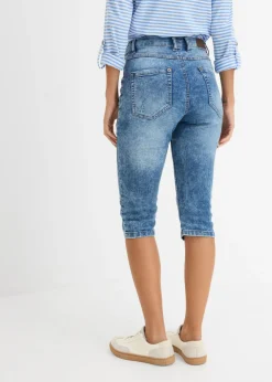 bonprix bonprix Vaqueros capri elásticos Azul claro Best