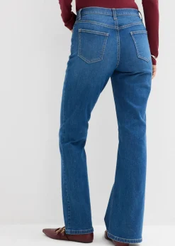 bonprix bonprix Vaqueros con corte bootcut y talle medio denim medio usado Hot