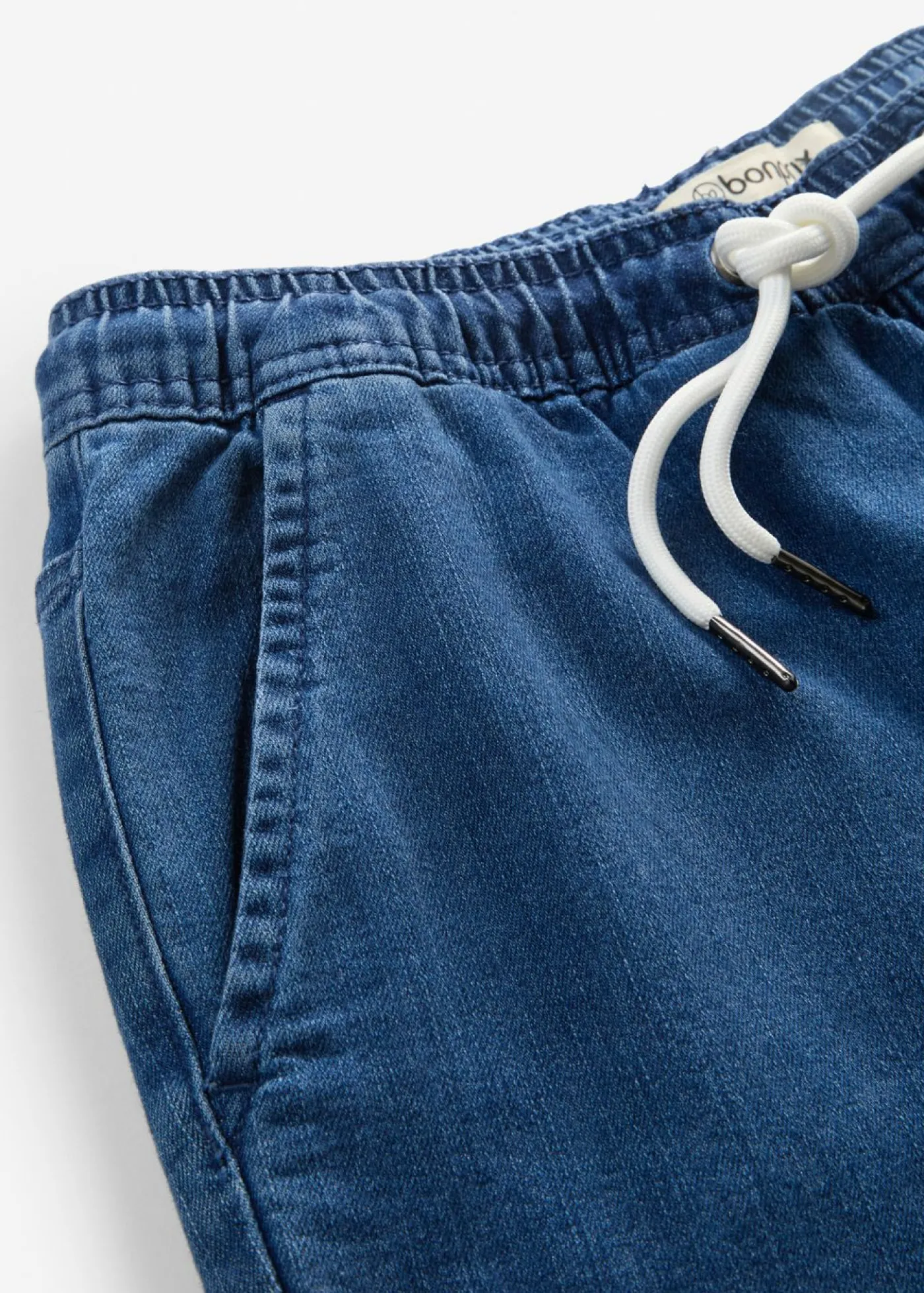 bonprix bonprix Vaqueros con pernera ancha, mid waist, elásticos Denim Clearance