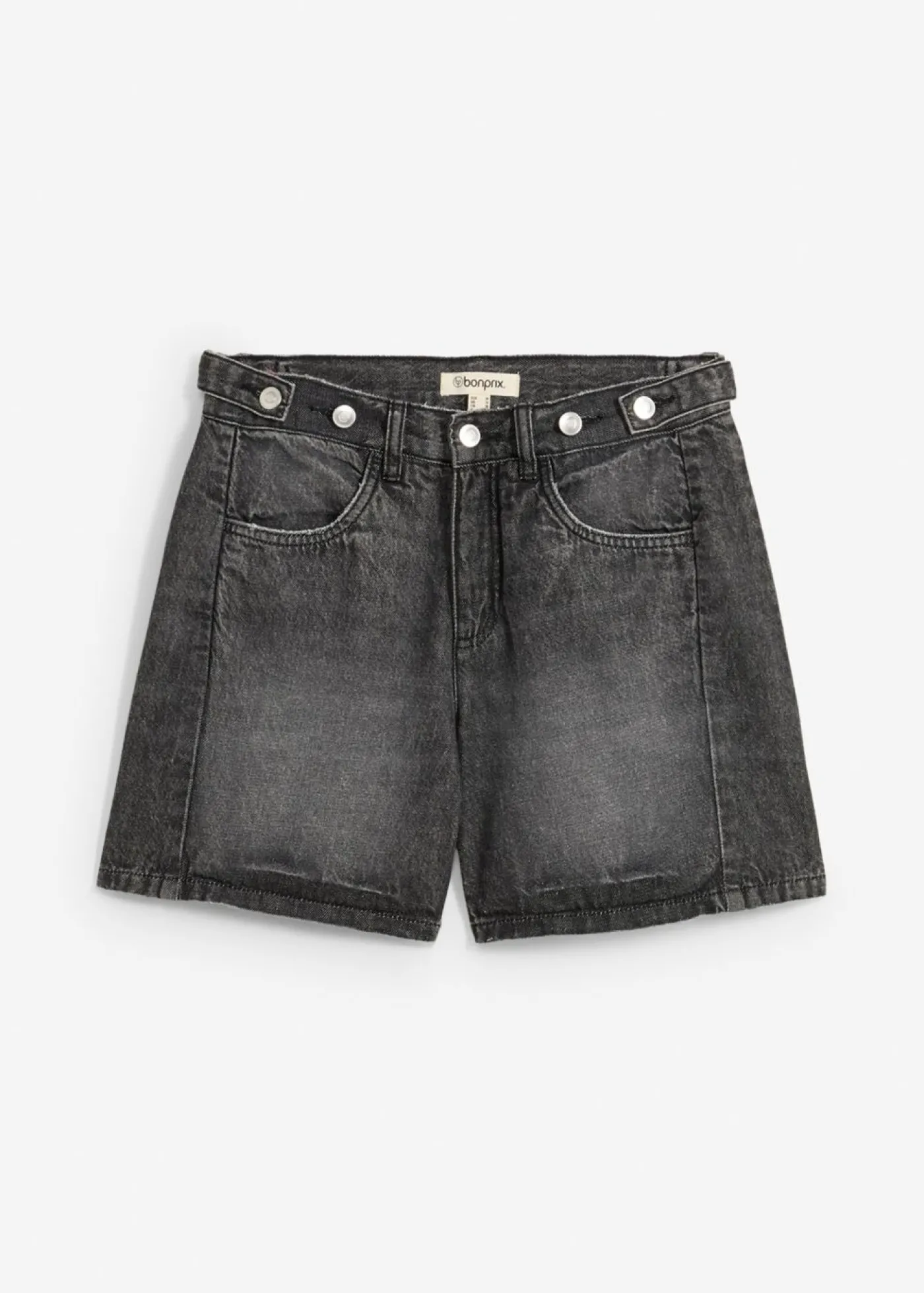 bonprix bonprix Vaqueros cortos poco elásticos con talle medio negro denim usado Best