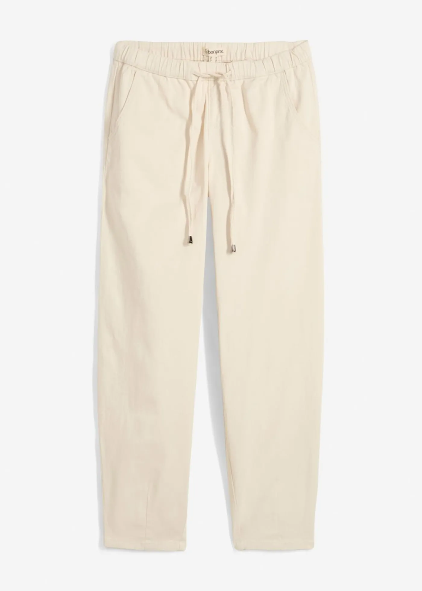 bonprix bonprix Vaqueros de corte barrel, mid waist, cintura cómoda Beige natural Hot
