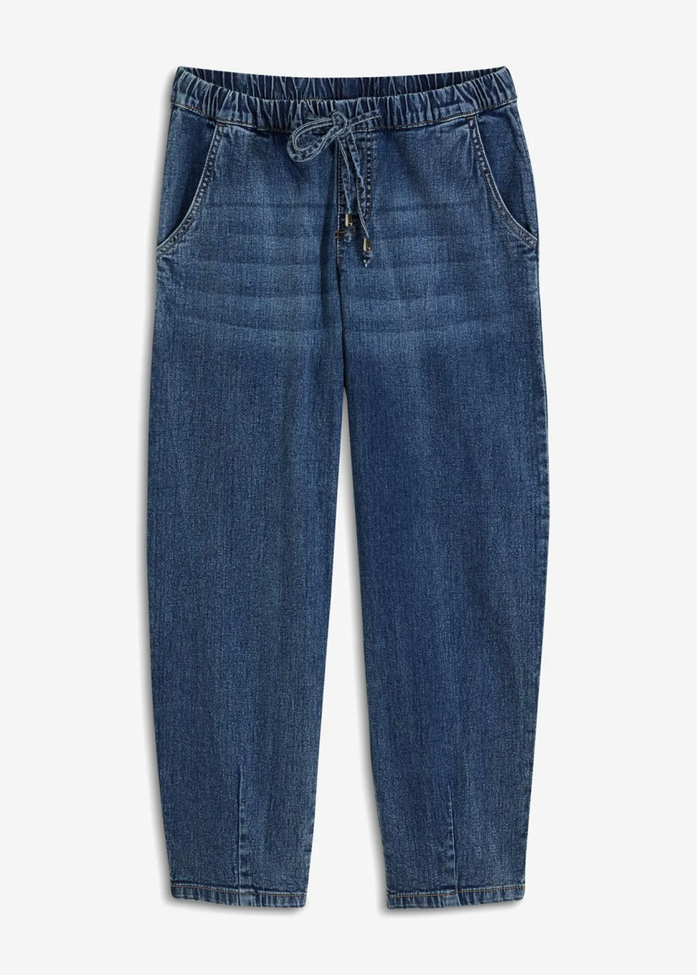 bonprix bonprix Vaqueros de corte barrel, mid waist, cintura cómoda Denim Outlet