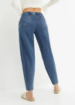 bonprix bonprix Vaqueros de corte barrel, mid waist, cintura cómoda Denim Outlet
