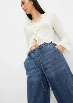 bonprix bonprix Vaqueros de corte barrel, mid waist, cintura cómoda Denim Outlet