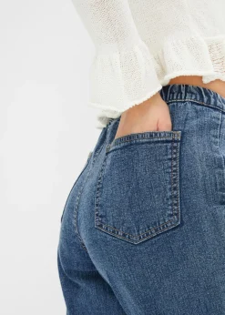 bonprix bonprix Vaqueros de corte barrel, mid waist, cintura cómoda Denim Outlet