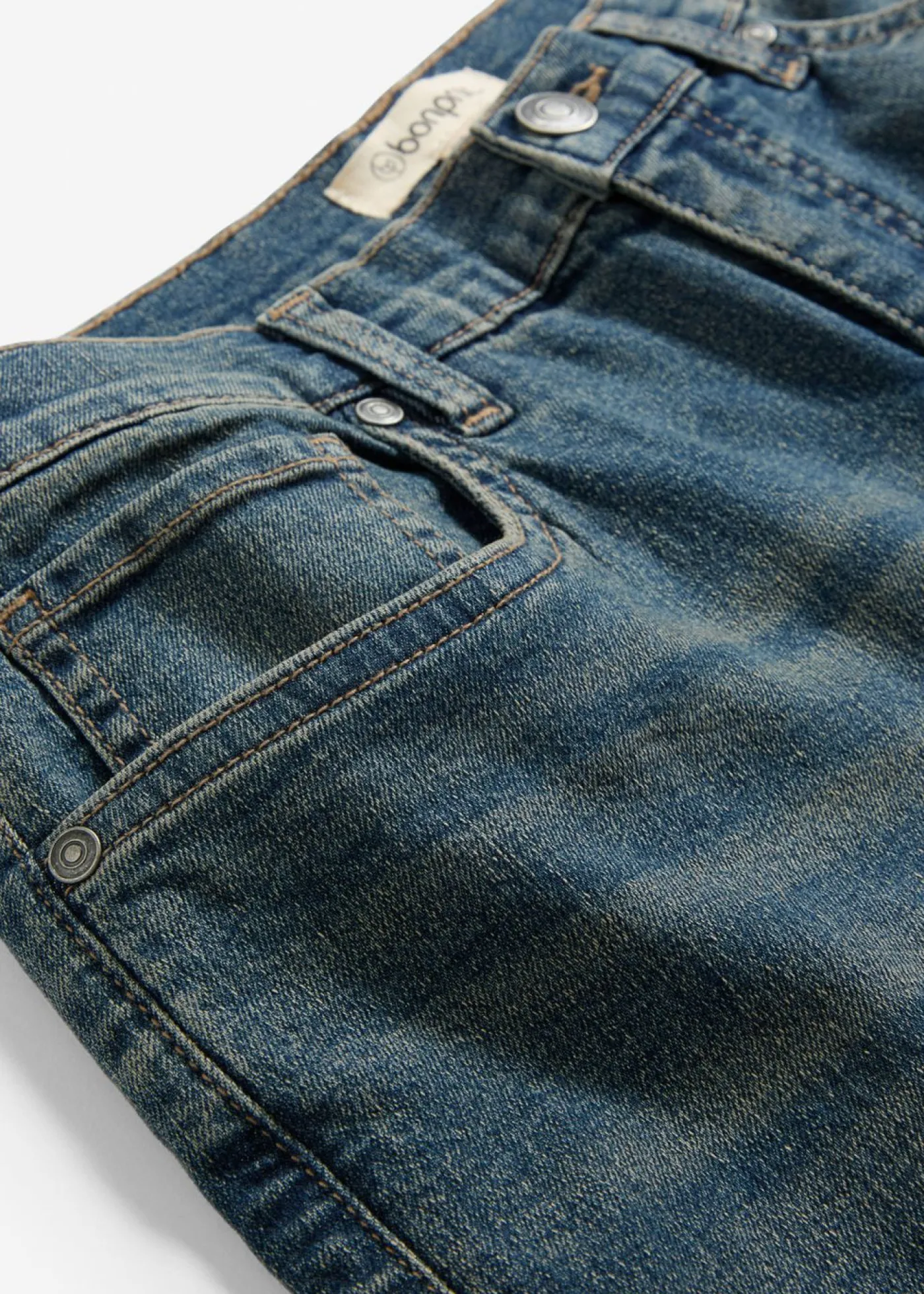 bonprix bonprix Vaqueros de pernera ancha, high waist Denim desgastado