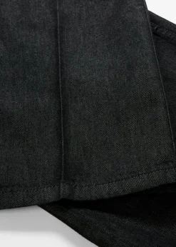 bonprix bonprix Vaqueros de pernera ancha, mid waist negro denim usado Outlet