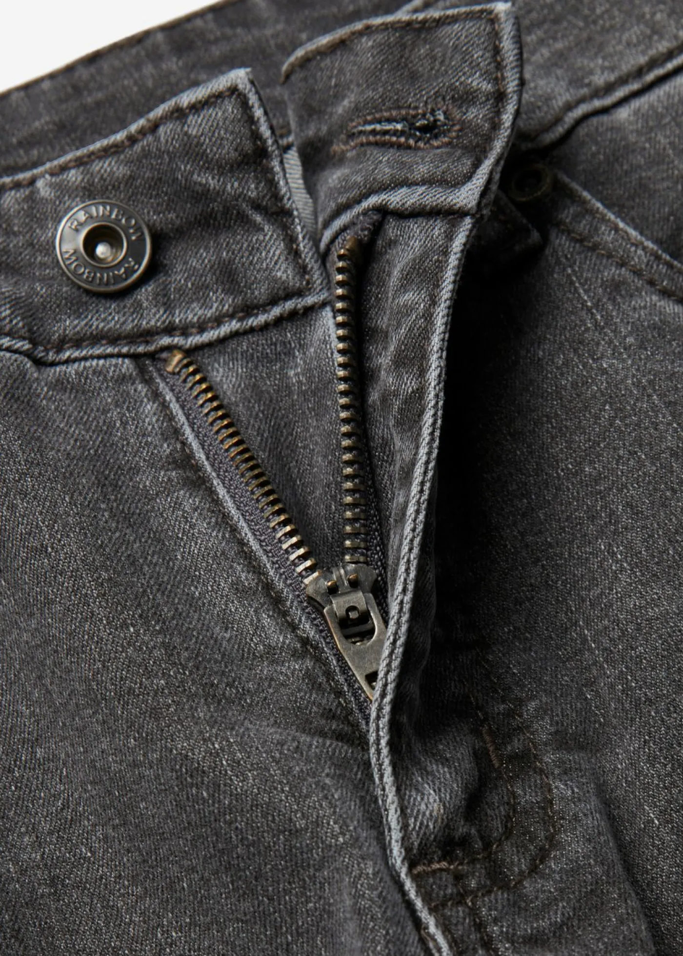 bonprix bonprix Vaqueros de pernera ancha, mid waist, elástico denim gris Outlet