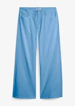 bonprix bonprix Vaqueros de pernera ancha, low waist azul claro denim usado Online