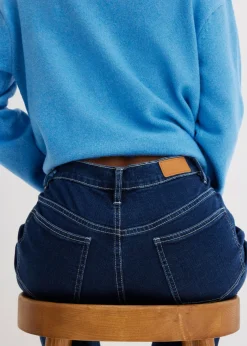 bonprix bonprix Vaqueros de pernera ancha, high waist, de algodón orgánico denim intenso Hot