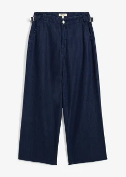 bonprix bonprix Vaqueros de pernera ancha, mid waist Denim azul almirante sin lavar Clearance