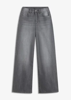 bonprix bonprix Vaqueros de pernera ancha, high waist denim gris Outlet