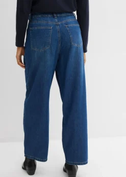 bonprix bonprix Vaqueros de pernera ancha, high waist Azul piedra usado Best