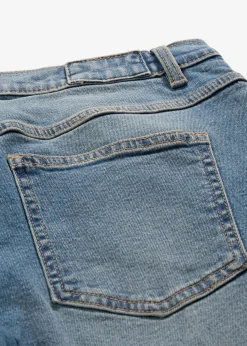bonprix bonprix Vaqueros de pernera ancha, mid waist, largo completo azul medio denim Clearance