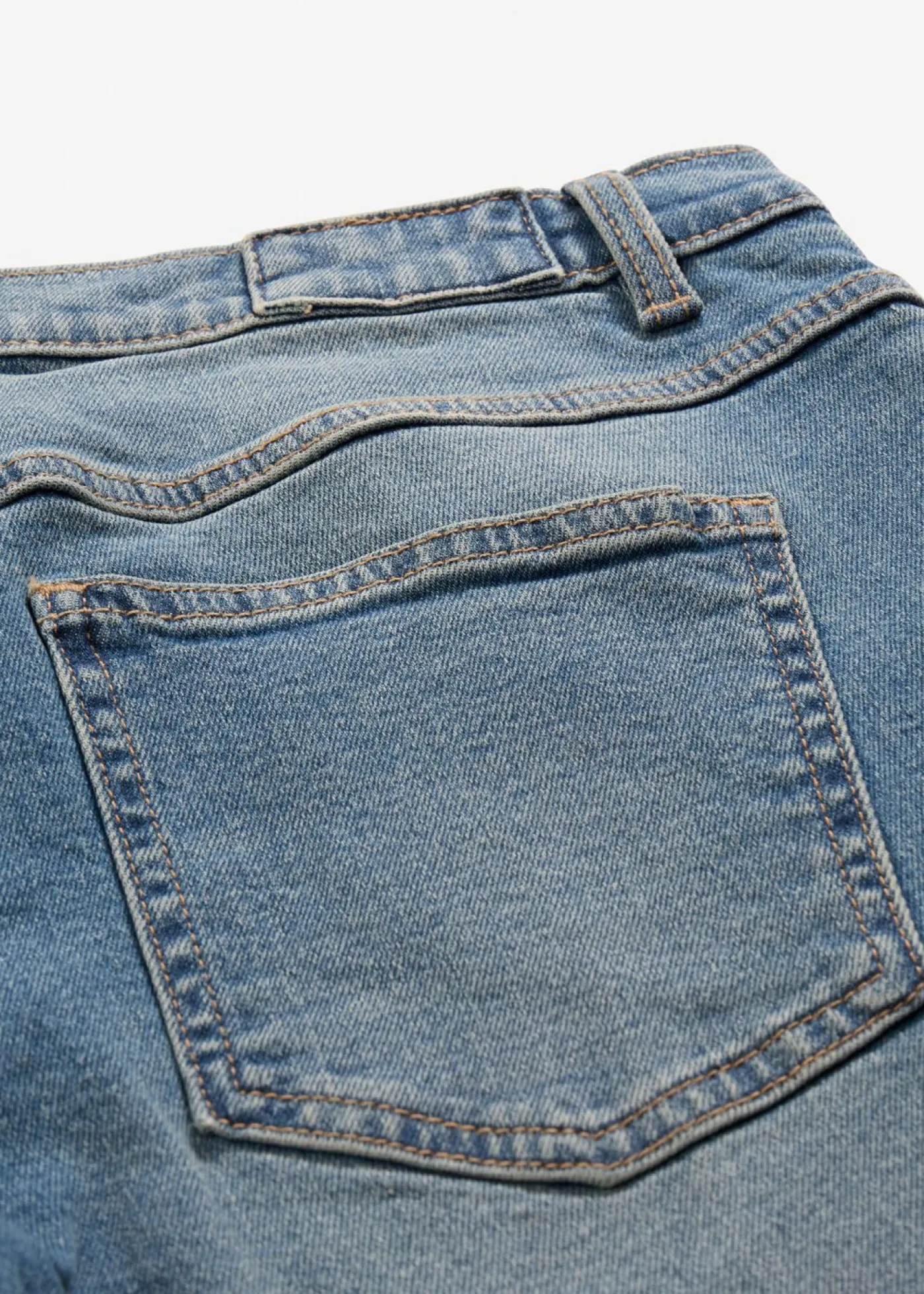 bonprix bonprix Vaqueros de pernera ancha, mid waist, largo completo azul medio denim Clearance