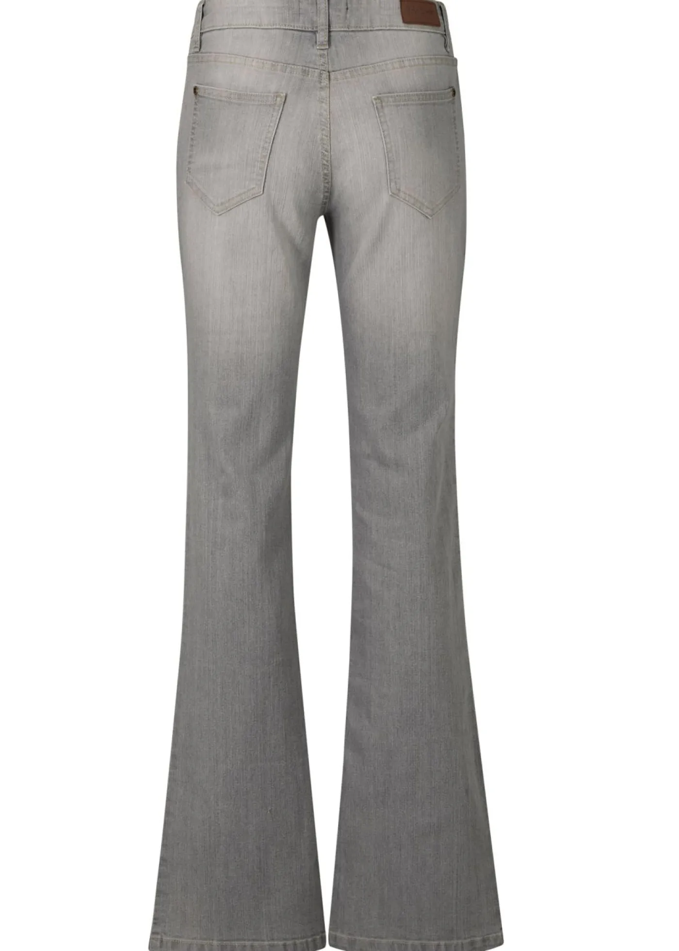 bonprix bonprix Vaqueros elásticos con corte bootcut y talle medio denim gris claro usado Clearance