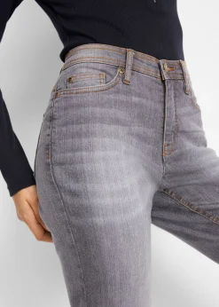 bonprix bonprix Vaqueros elásticos con corte mom y talle medio Denim gris usado Outlet