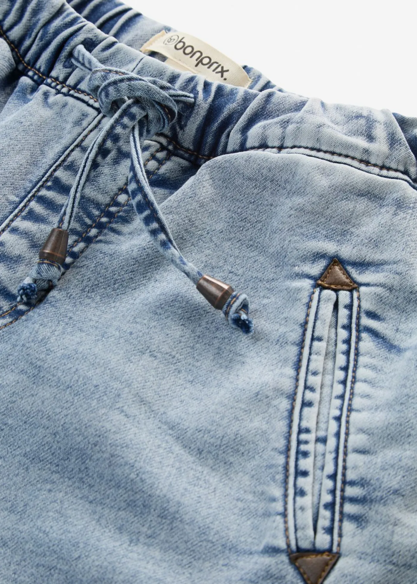 bonprix bonprix Vaqueros elásticos deportivos de talle medio Azul Discount