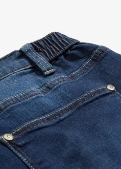 bonprix bonprix Vaqueros elásticos tipo boyfriend, mid waist Azul oscuro denim Outlet