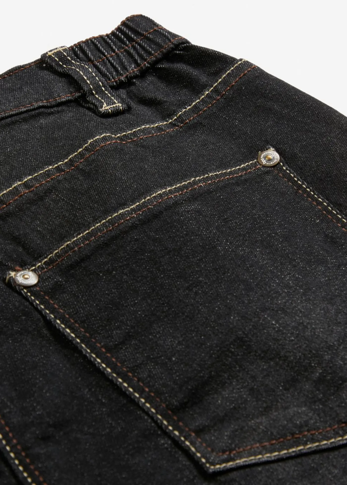 bonprix bonprix Vaqueros elásticos tipo boyfriend, mid waist Negro denim New