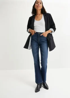 bonprix bonprix Vaqueros flared high waist denim oscuro Clearance
