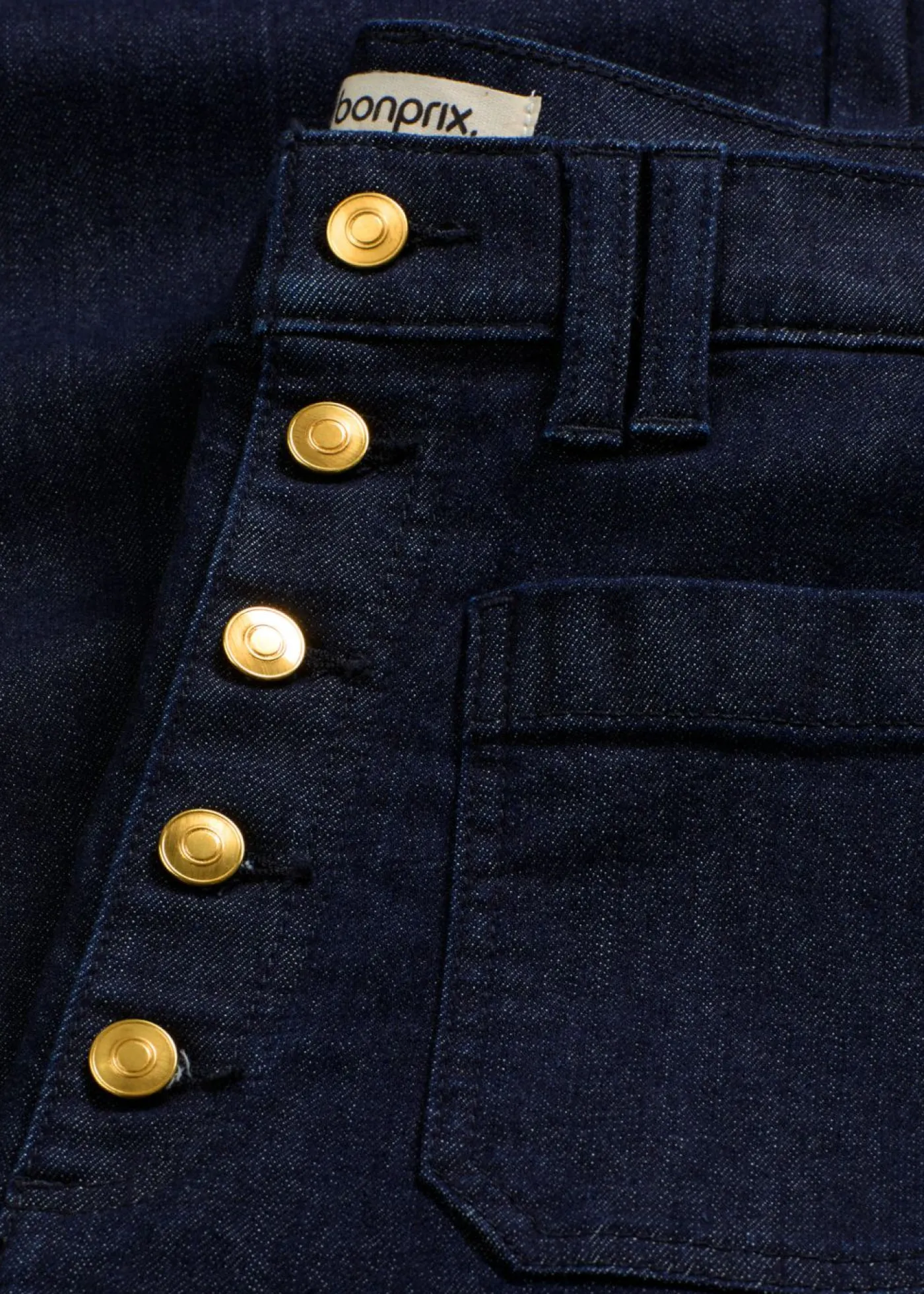 bonprix bonprix Vaqueros flared, high waist Azul oscuro denim Hot