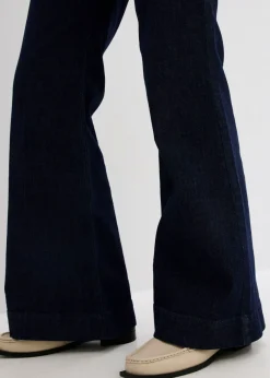 bonprix bonprix Vaqueros flared, high waist Azul oscuro denim Hot