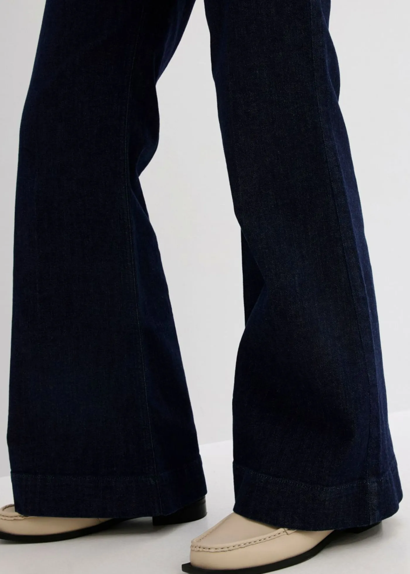 bonprix bonprix Vaqueros flared, high waist Azul oscuro denim Hot