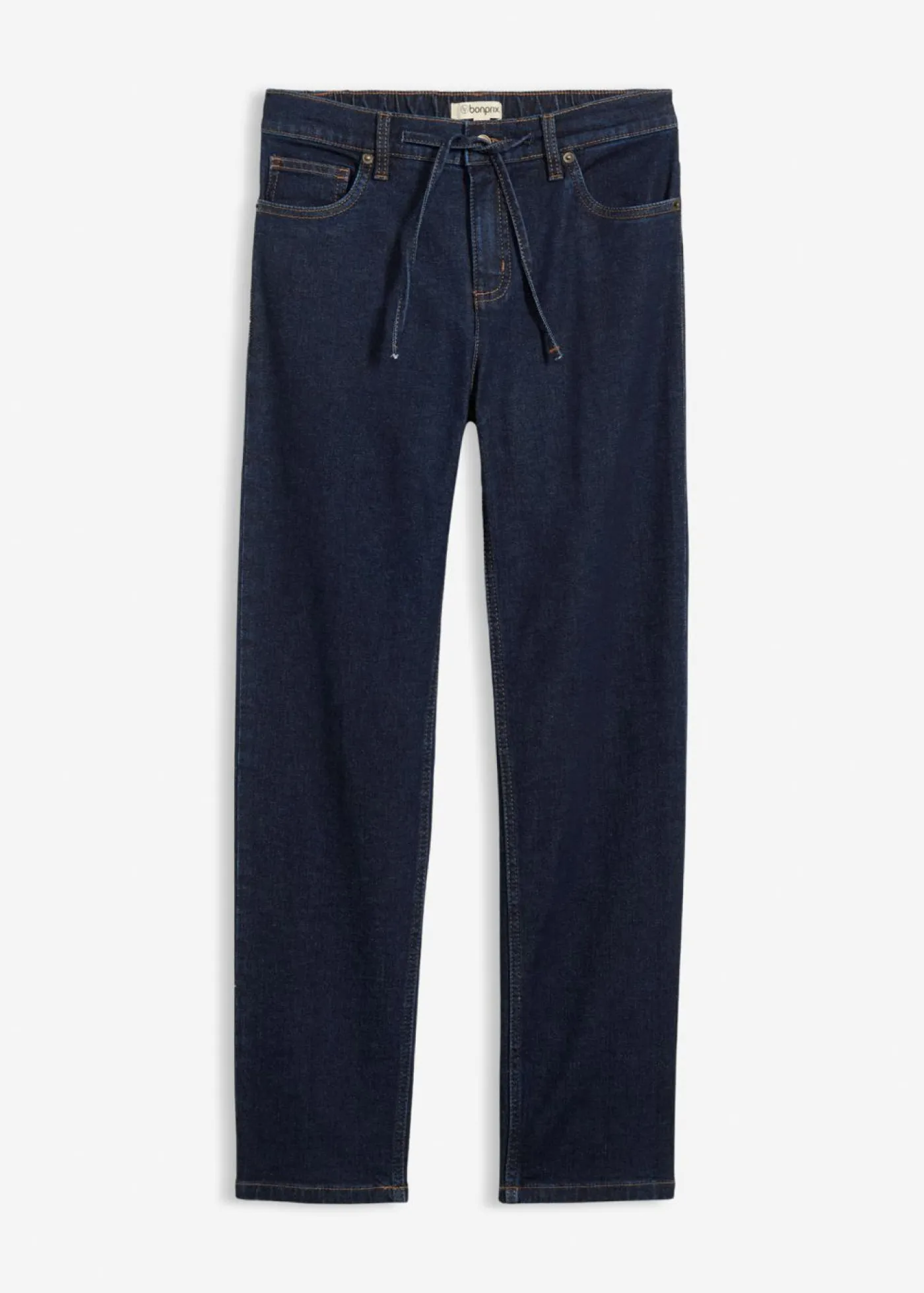 bonprix bonprix Vaqueros holgados con talle medio y corte recto Azul oscuro denim Best
