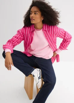 bonprix bonprix Vaqueros holgados con talle medio y corte recto Azul oscuro denim Best