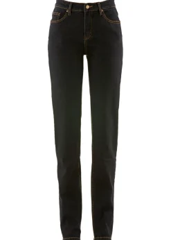 bonprix bonprix Vaqueros largos con corte mom y talle medio Negro Sale