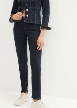 bonprix bonprix Vaqueros largos con corte mom y talle medio Azul marino Best