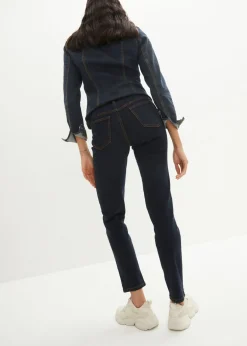 bonprix bonprix Vaqueros largos con corte mom y talle medio Azul marino Best