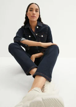 bonprix bonprix Vaqueros largos con corte mom y talle medio Azul marino Best