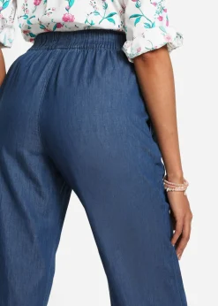 bonprix bonprix Vaqueros ligeros con cinturilla cómoda y corte holgado Denim Discount