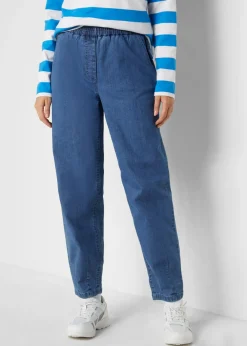 bonprix bonprix Vaqueros mom, high waist, con cintura cómoda denim medio usado Discount