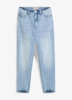 bonprix bonprix Vaqueros mom, high waist, low stretch, cropped azul hielo denim usado Outlet