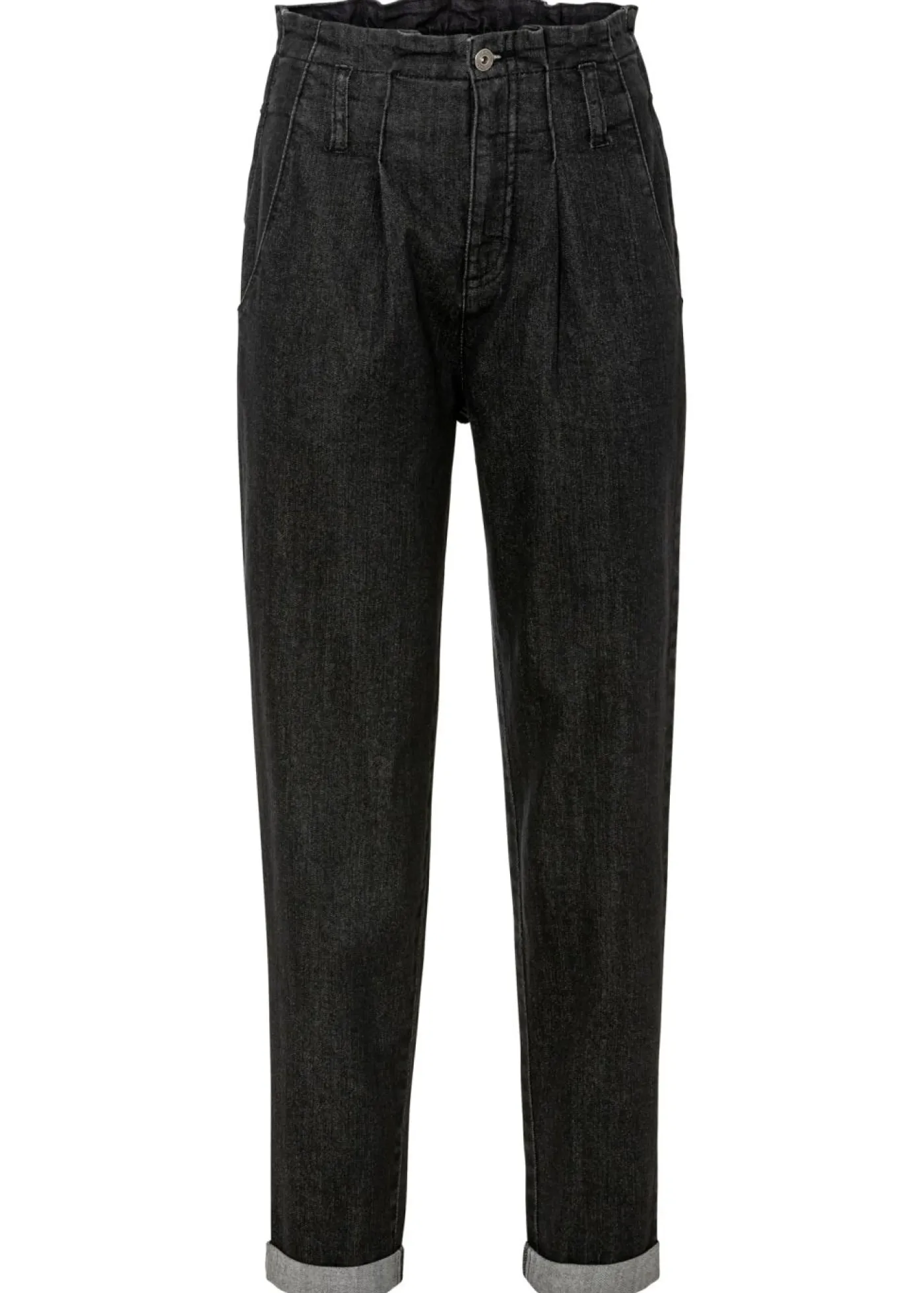 bonprix bonprix Vaqueros mom, talle alto, elásticos Negro denim New