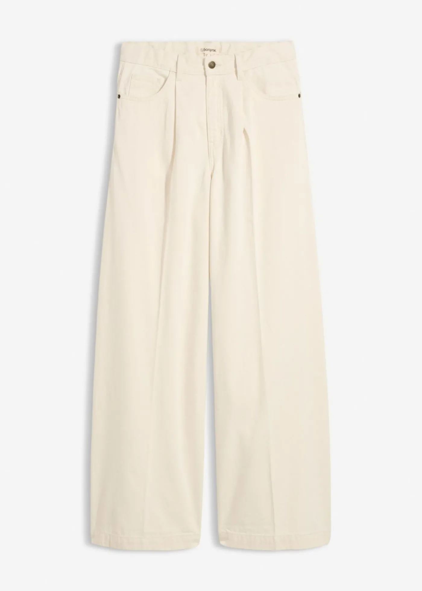 bonprix bonprix Vaqueros palazzo, super wide, de algodón Crudo Clearance