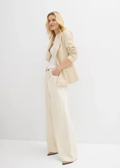 bonprix bonprix Vaqueros palazzo, super wide, de algodón Crudo Clearance