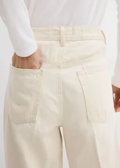 bonprix bonprix Vaqueros palazzo, super wide, de algodón Crudo Clearance