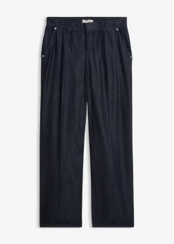bonprix bonprix Vaqueros rectos con perneras anchas Azul oscuro denim Outlet