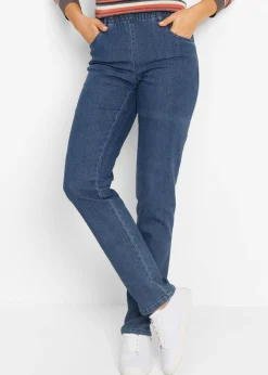 bonprix bonprix Vaqueros rectos de talle medio (2 unidades) denim negro Online