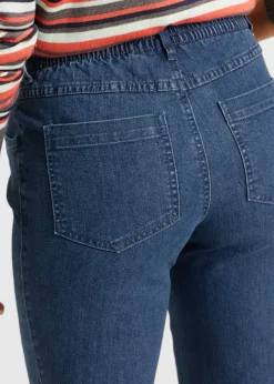bonprix bonprix Vaqueros rectos de talle medio (2 unidades) denim negro Online